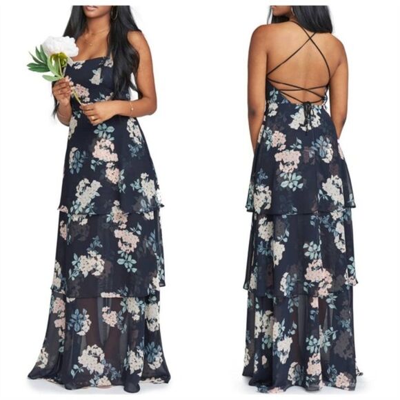 Show me your mumu Calypso tiered maxi dress - Picture 1 of 4